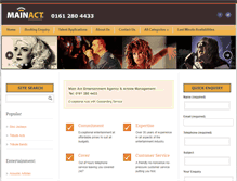 Tablet Screenshot of mainact.co.uk